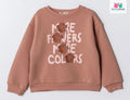 More Flowers, More Colors: The Textured Floral Sweatshirt