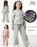 Wildflower Wonder: Ribbed Floral Tracksuit Set