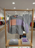 Girls' Pastel Color-Block "Forever" 2-Piece Tracksuit Set