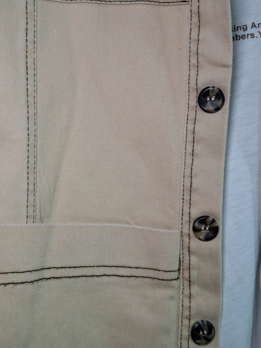 Boys' 3-Piece Urban Utility Set – Khaki with Bold Contrast Stitching