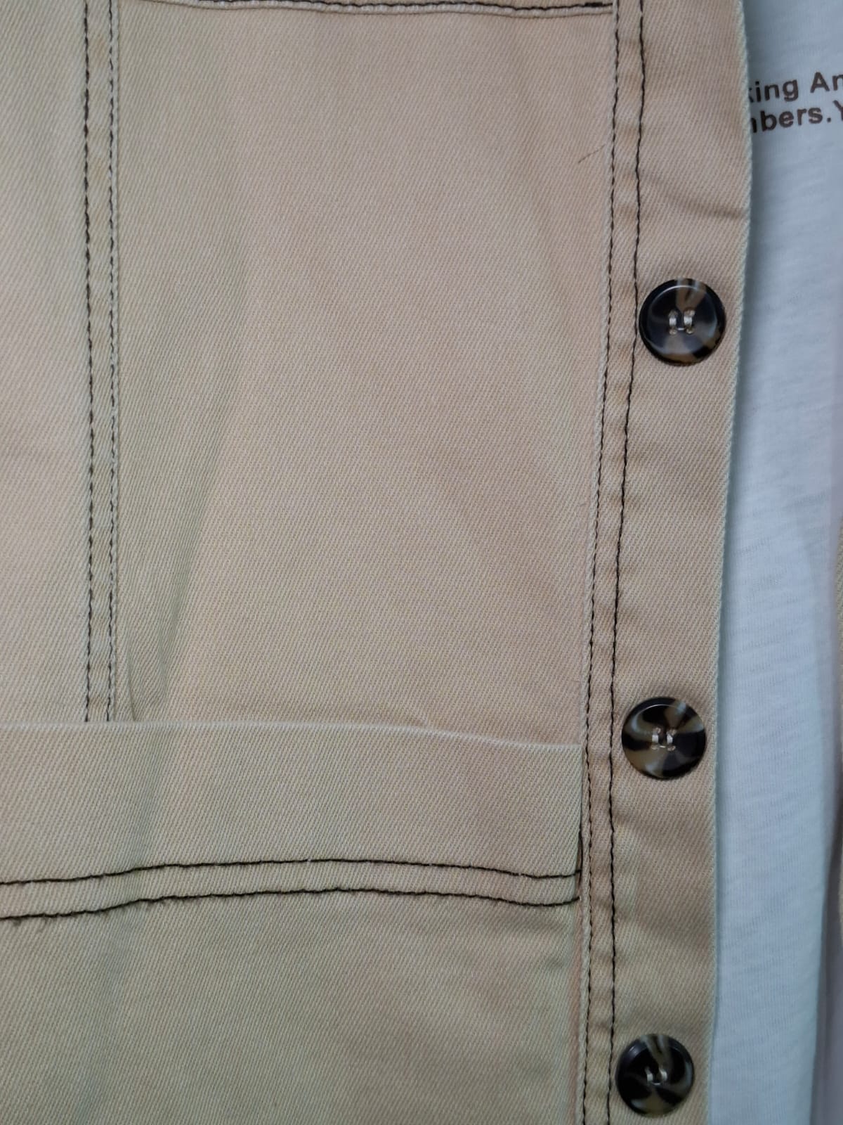 Boys' 3-Piece Urban Utility Set – Khaki with Bold Contrast Stitching