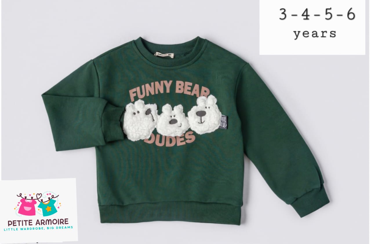 Teddy Trio: The Cutest Crewneck for Little Guys