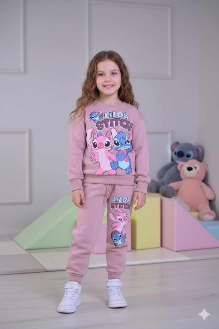 Sweet Mauve Stitch Set: Ultra-Soft Crewneck & Joggers