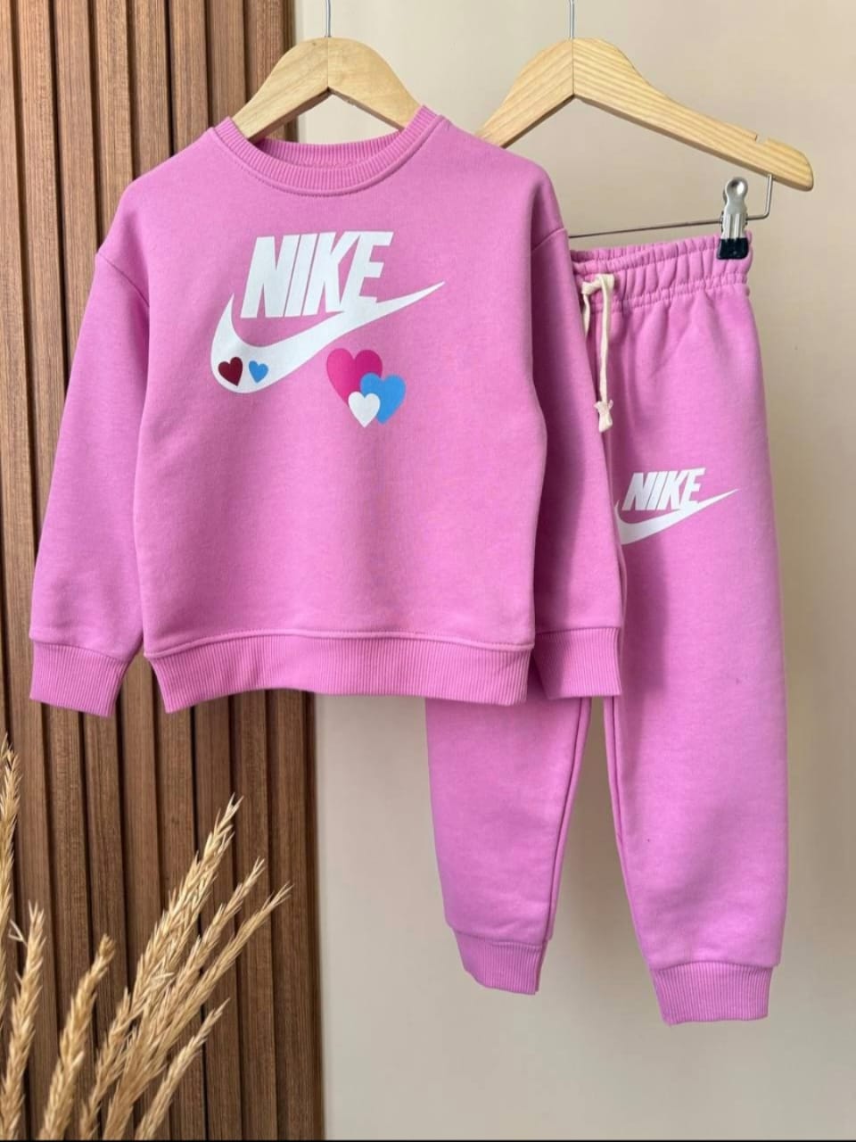 Love & Laces: The Pink Heart-Graphic Nike Set