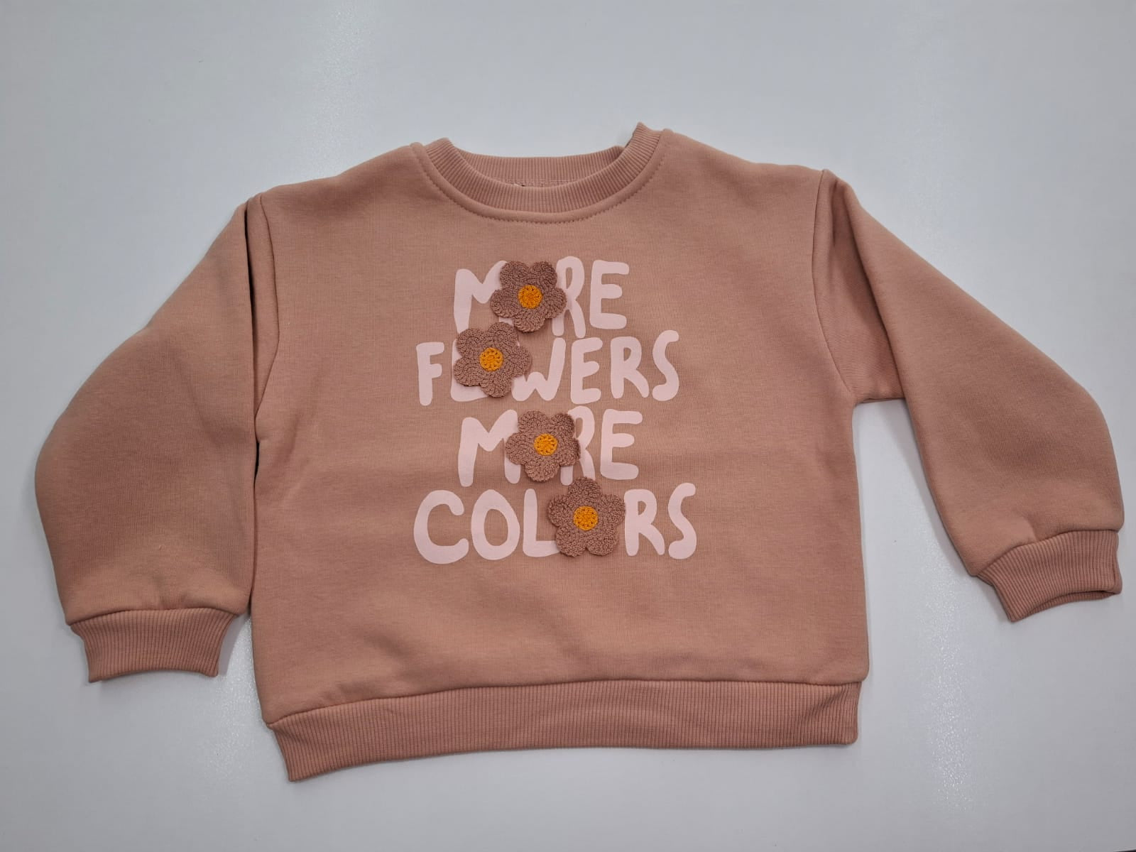 More Flowers, More Colors: The Textured Floral Sweatshirt