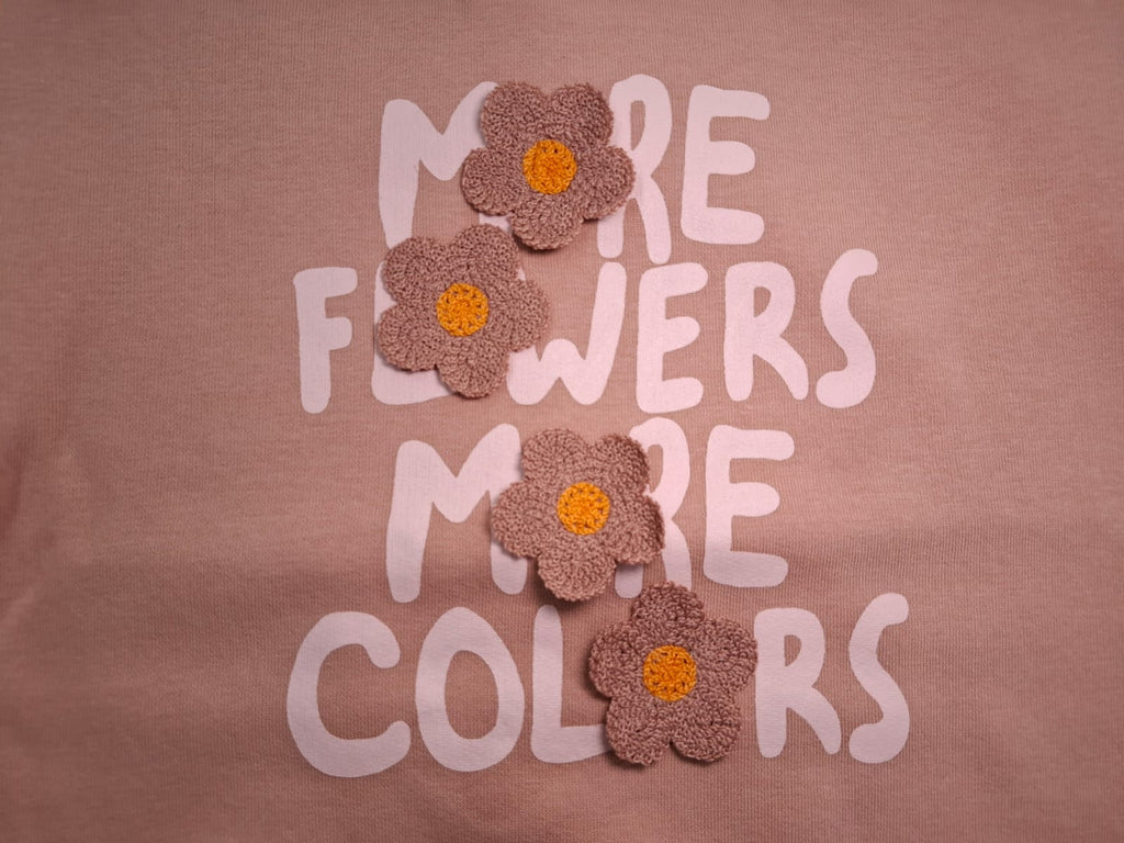 More Flowers, More Colors: The Textured Floral Sweatshirt