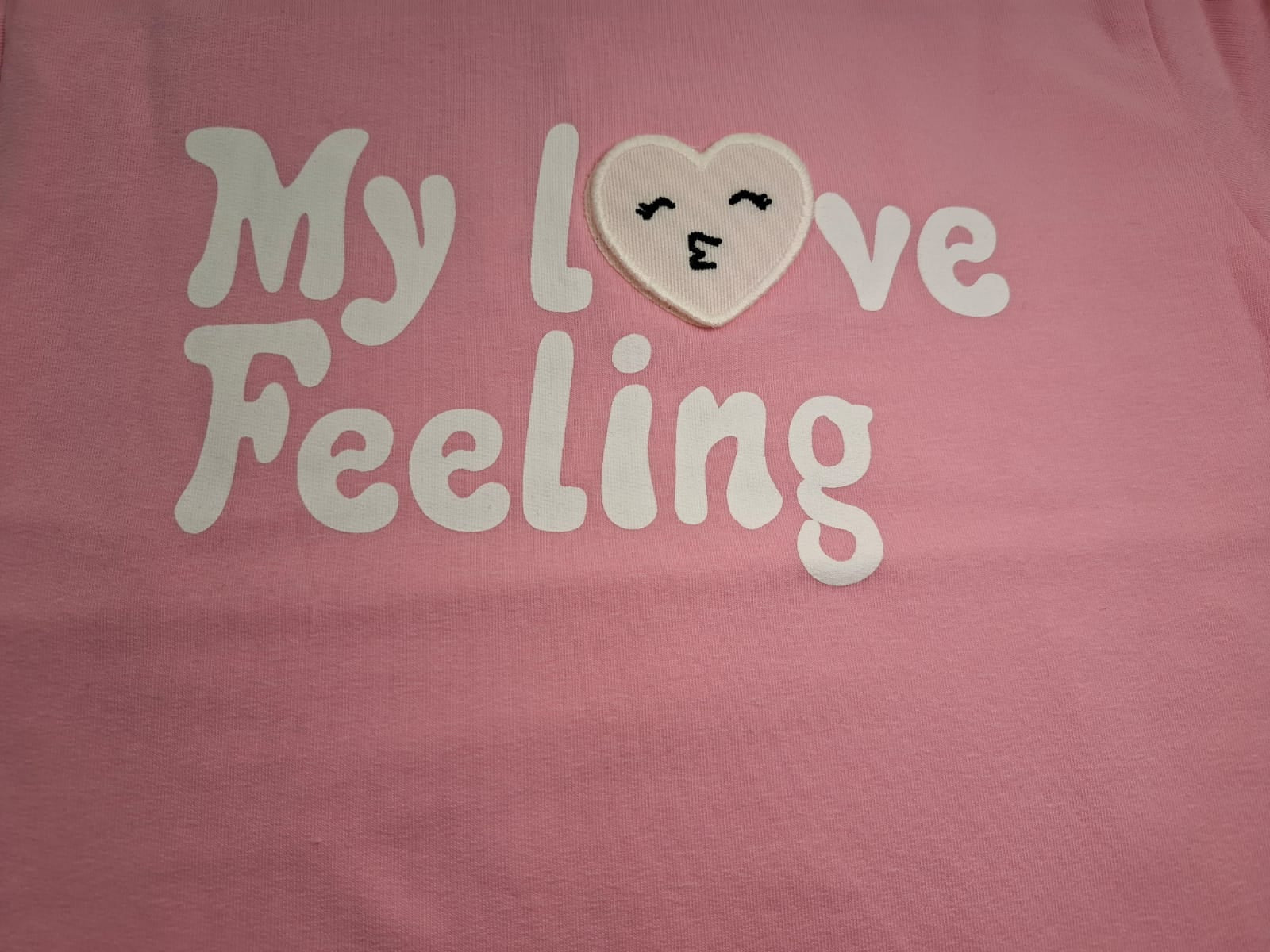 My Love Feeling: Fuzzy Heart Graphic Sweatshirt
