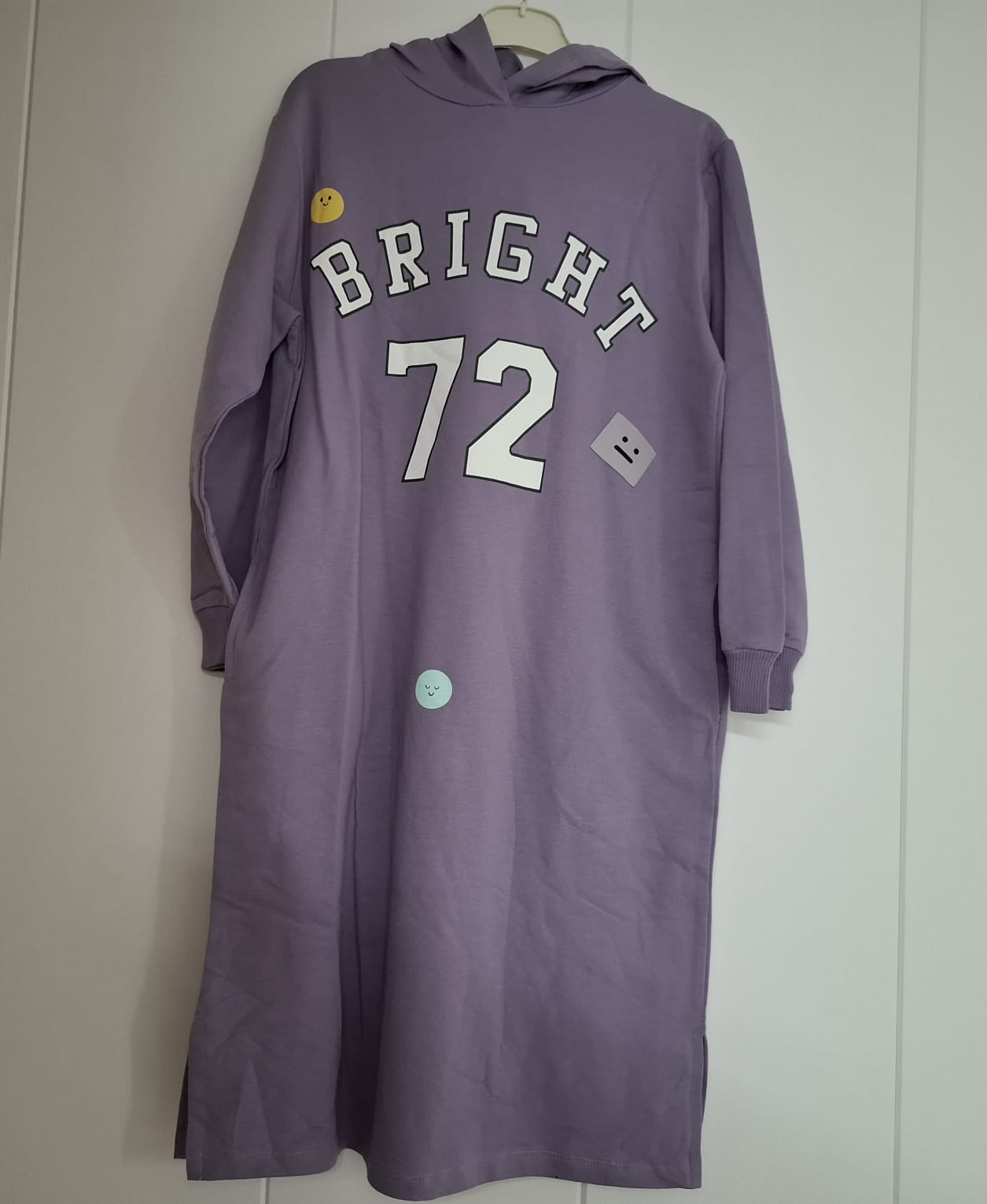 Lilac Love: The Cozy-Chic Graphic Dress