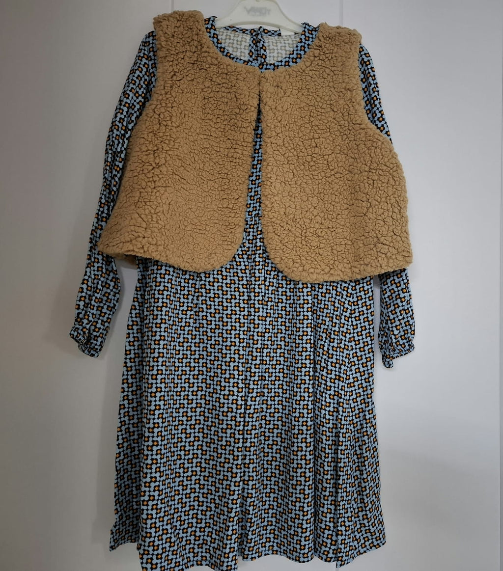 Little Girls ' Elegant  Long Sleeve Dress
