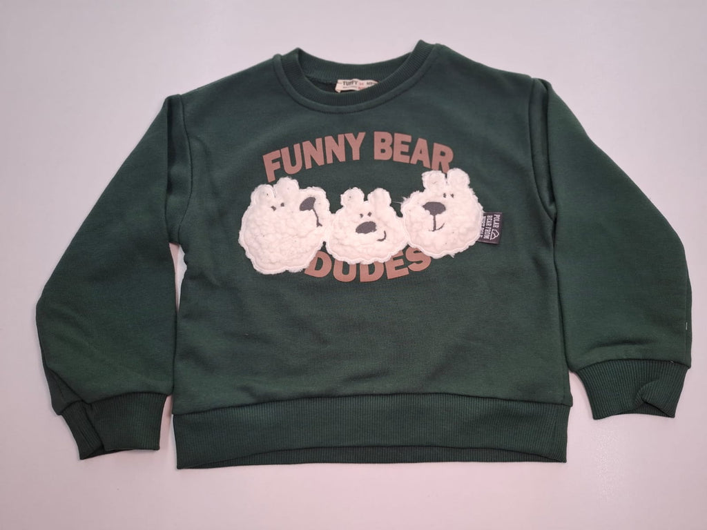 Teddy Trio: The Cutest Crewneck for Little Guys
