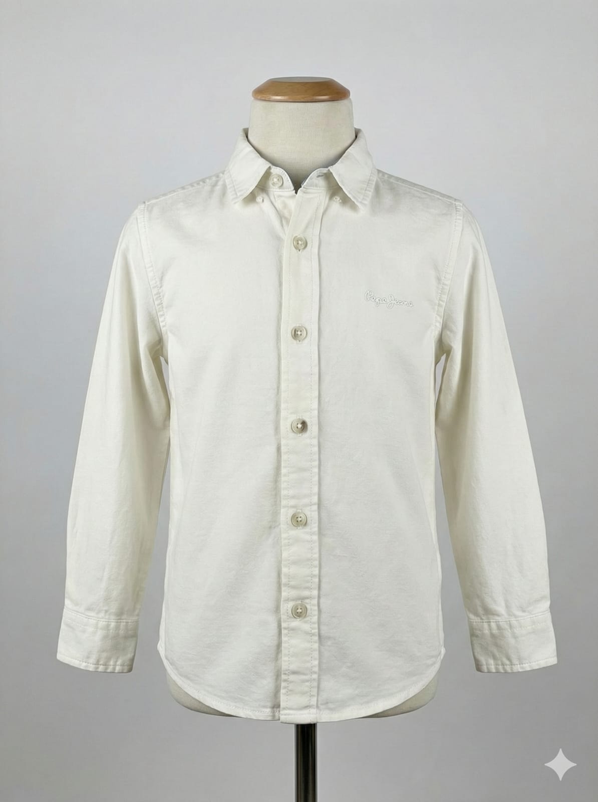 Boys' Classic Off-White Oxford Shirt